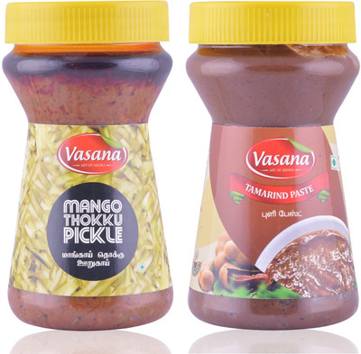 

Vasana Mango Thokku Pickle and Tamarind Paste Combo Combo(300-300)