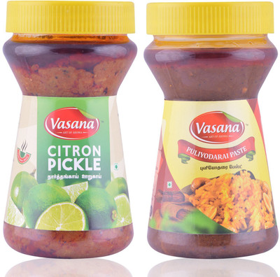 

Vasana Citron Pickle and Puliyodarai Paste Combo Combo(300-300)