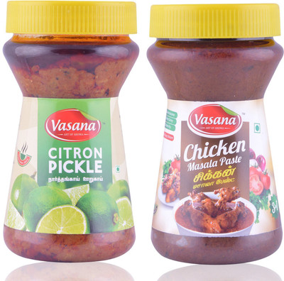 

Vasana Citron Pickle and Chicken Masala Paste Combo Combo(300-300)