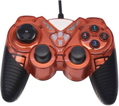 

TRAGBARE QHM7487-2V Usb gamepad with smooth and soft buttons Gamepad (Red, For PC) Gamepad(Multicolor, For PC)