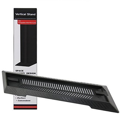 

Everycom PS4 Slim Vertical Stand Holder Ultra Compact Plastic Base for Playstation 4 Slim Gaming Accessory Kit(Black, For PS4)