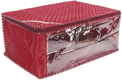 

BlushBees Heavy Quilted Satin Designer Large Saree Bag(Red)