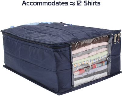 

BlushBees Soft Parachute Material Large Shirt Cover Bags, Pack of 2(Blue)