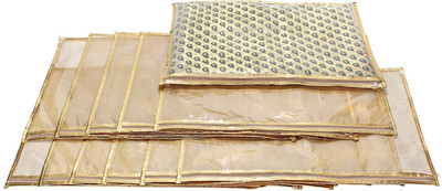 

BlushBees Transparent Saree Cover Bag, Pack of 12(Transparent)