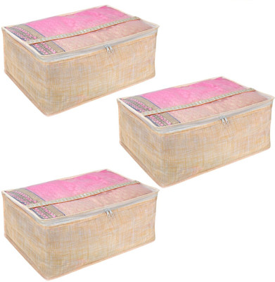 

BlushBees Non-Wooven Saree Cover Bags, 9 Inch Height, Pack of 3(Peach)