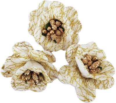 

BOXO Bridal Flower Hair clip Off White Color 10 Gram Pack Of 1(11220) Hair Clip(White)