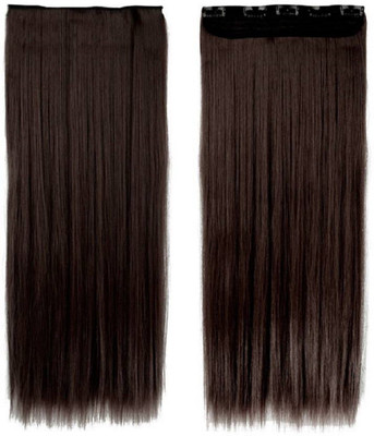 

Param 5 Clip based Synthetic Extension Brown Color-24 inches / Extension For Women Hair Extension