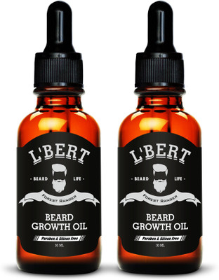 

LBERT Forest Ranger Beard Growth Oil For Men Combo – 60 ML | Enriched with 100% Natural Ingredients like Argan Oil, Rosemary Oil, Clove Oil, Olive Oil, Almond Oil, Red Clover & Vitamin E | For 7x Faster Beard, Moustache & Hair Growth | Paraben & Silicon F