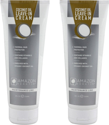 

AMAZON KERATIN COCONUT OIL LEAVE IN CREAM 236ML (SET OF 2)(472 ml)
