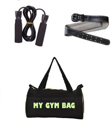 

Monika Sports gym bag + gym belt + plastic skipping rope Gym & Fitness Kit