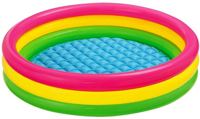 

FEMININE STYLE Kids Swimming and Sunset Glow Pool 3 FEET Inflatable Pool(Multicolor)