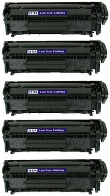 

Kataria 12A Toner Cartridge Compatible HP 12A / Q2612a Toner Cartridge - Pack of 5 (Black) Single Color Toner (Black) Single Color Ink Toner(Black)