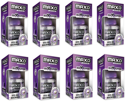 Maxo Liquid Vaporiser Refill Fits all Machine for Allout and Good Night Active Mosquito Vaporiser Refill(8 x 45 ml)