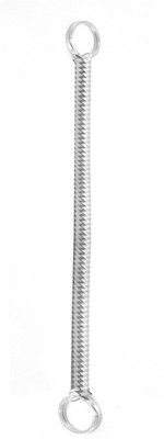 faynci Spiral Silver Metal Long Key Chain Stretchable String Metal Clip Holder Key Chain Key Chain