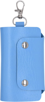 

Baluchi The Faux Leather Pouch Keychain/ Sky Blue Pink Key Pouch / Wallet Key Chain / Sky Blue Wallet Key Chain / Sky Blue Key Pouch / Faux Leather Wallet Keychain Key Chain