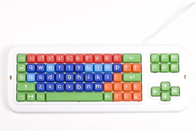 

Clevy Large Keys, Colorful and Very Sturdy Wired USB Gaming Keyboard(Multicolor)