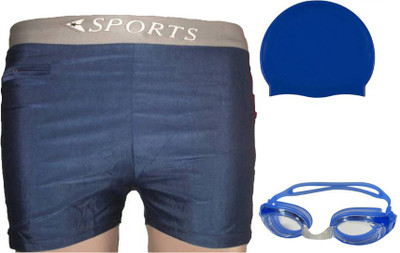 

L'AVENIR Swimming Shorts, Cap & Goggles Swimming Kit