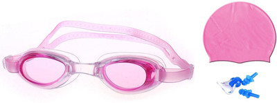

Venom PINK COLOR GOGGLES, CAP WITH EAR & NOSE PLUG Swimming Kit
