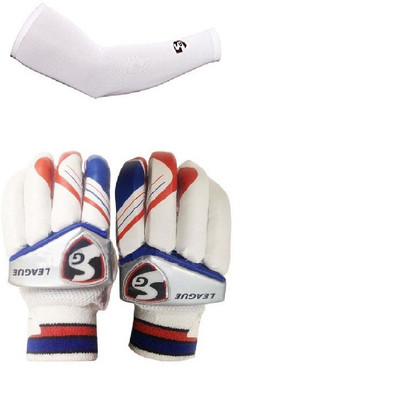 

SG Combo Of Two- One Pair Of 'League' Batting Gloves (Right Handed) (Size- Men) + One Pair Of Cricket Hand Sleeves (Large)(color On Availability)- Cricket Kit
