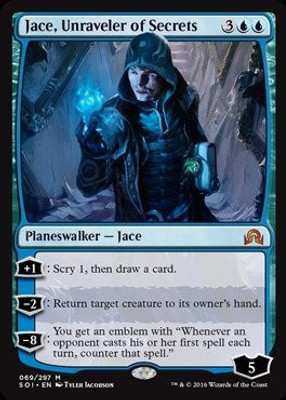 

Magic: the Gathering Jace, Unraveler of Secrets - Shadows Over Innistrad(Blue)