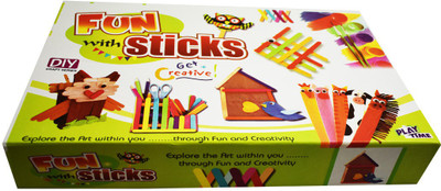 

Saffronworld Fun With Sticks Crative Game(Multicolor)