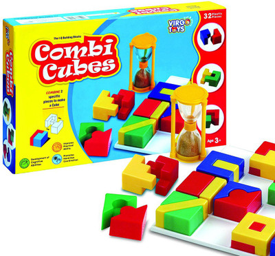 

virgo toys Combi Cubes,Educational puzzle, A fast paced exciting game, Improves logical thinking , Great play value(Multicolor)