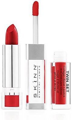 

Skinn Cosmetics Twin Set Lip Duo Red Heat(Red)