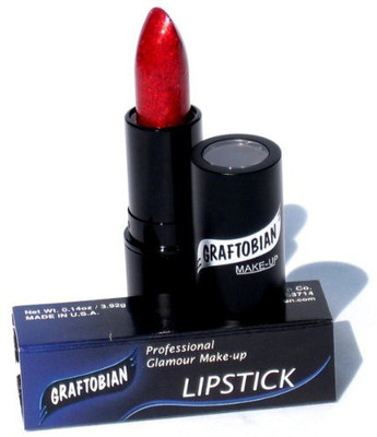 

Graftobian Professional Lipstick Red Glitter(Red)