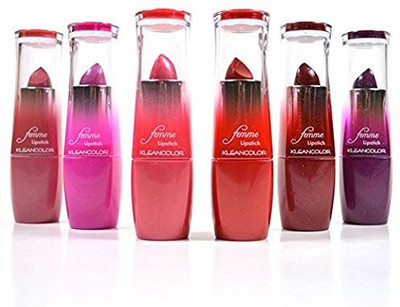 

Kleancolor Femme Lipstick Pcs Assorted Color Lipsticks(Multicolor)