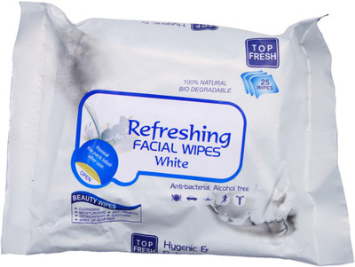 

One Personal Care Refreshing Facial Wipes (25 Cosmetic Pare Towelettes) | Makeup Remover(50 g)