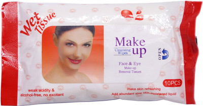 

One Personal Care Face & Eye Cosmetic Cleansing Wipes RED (10 Cosmetic Pare Towelettes) | Makeup Remover(20 g)