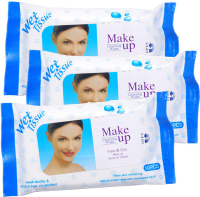 

One Personal Care Face & Eye Cosmetic Cleansing Wipes BLU (30 Cosmetic Pare Towelettes) | Makeup Remover(60 g)