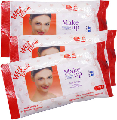 One Personal Care Face & Eye Cosmetic Cleansing Wipes RED (30 Cosmetic Pare Towelettes) | Makeup Remover(60 g)