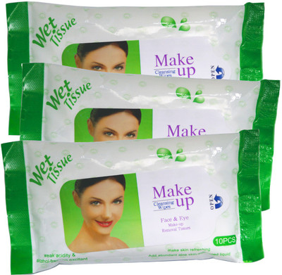 

One Personal Care Face & Eye Cosmetic Cleansing Wipes GRN (30 Cosmetic Pare Towelettes) | Makeup Remover(60 g)