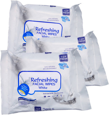 

One Personal Care Refreshing Facial Wipes (75 Cosmetic Pare Towelettes) | Makeup Remover(150 g)