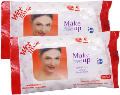 

One Personal Care Face & Eye Cosmetic Cleansing Wipes RED (20 Cosmetic Pare Towelettes) | Makeup Remover(40 g)