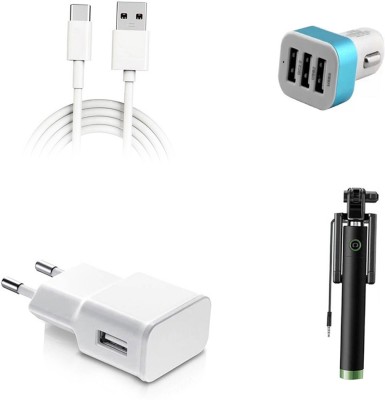 DAKRON Wall Charger Accessory Combo for Gionee S6 Pro(White)