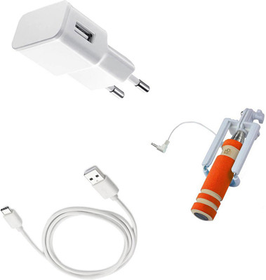 DAKRON Wall Charger Accessory Combo for OnePlus 3(White)