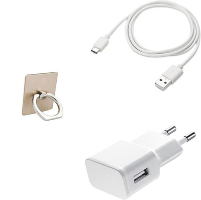 DAKRON Wall Charger Accessory Combo for OnePlus 5(White)