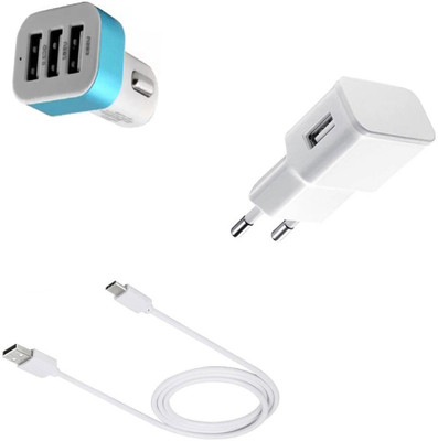 DAKRON Wall Charger Accessory Combo for Infinix Zero 5 Pro(White)