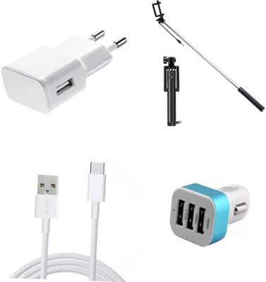 DAKRON Wall Charger Accessory Combo for Sony Xperia XA1(White)