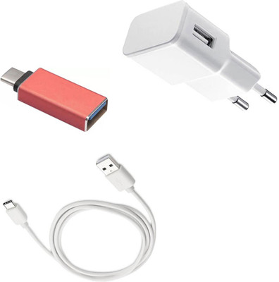 DAKRON Wall Charger Accessory Combo for OnePlus 3(White)