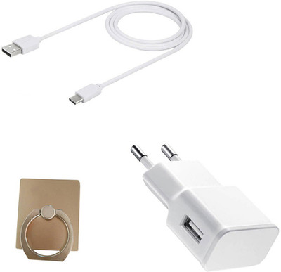DAKRON Wall Charger Accessory Combo for Motorola Moto X4(White)