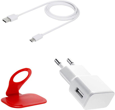 DAKRON Wall Charger Accessory Combo for Motorola Moto X4(White)