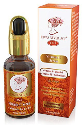 

Divas Never Age Vitamin C Serum Vitamin A Vitamin E Vitamin B Antioxidants(29.58 ml)