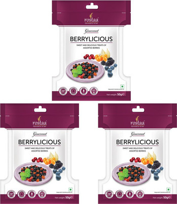 

Rostaa Berrylicious 50gm Mini Pack Combo Assorted Fruit(50 g, Pouch)