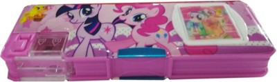 

IndusBay Unicorn Cartoon Theme Art Plastic Pencil Box(Set of 1, Pink)