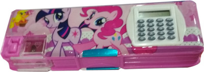 HALO NATION Unicorn Cartoon Art Plastic Pencil Box(Set of 1, Purple)