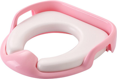

SYGA Baby toilet seat safe soft training seat potty sitting ring with handles bathroom trainer closestool cover (Pink) Potty Seat(Pink)