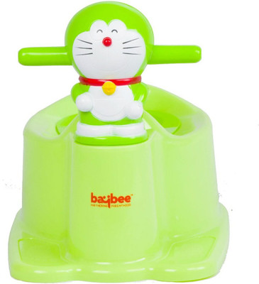 

Baybee Siamese Cat Premium Baby Potty Training Seat with Covering Lid Potty Box(Green)